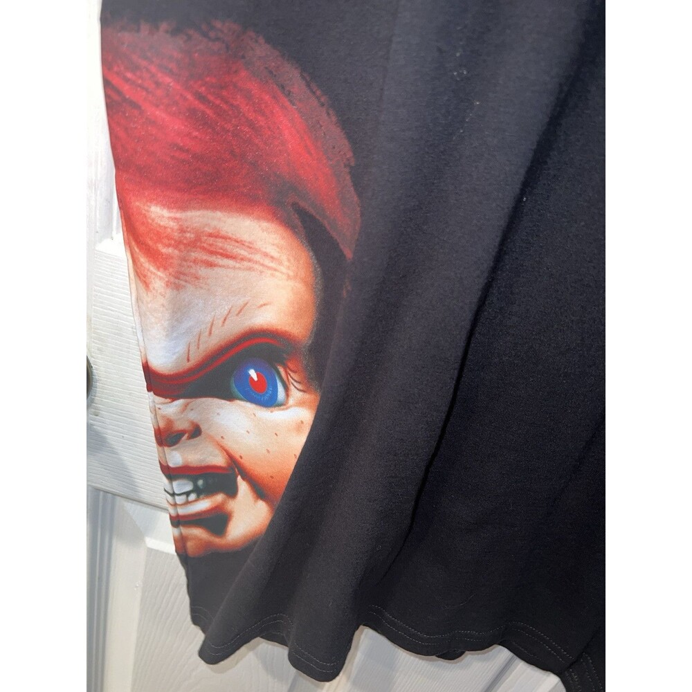 Chucky Child’s Play T-Shirt Mens 2XL Embroidered Graphic Tee Universal Studios - Picture 8 of 11
